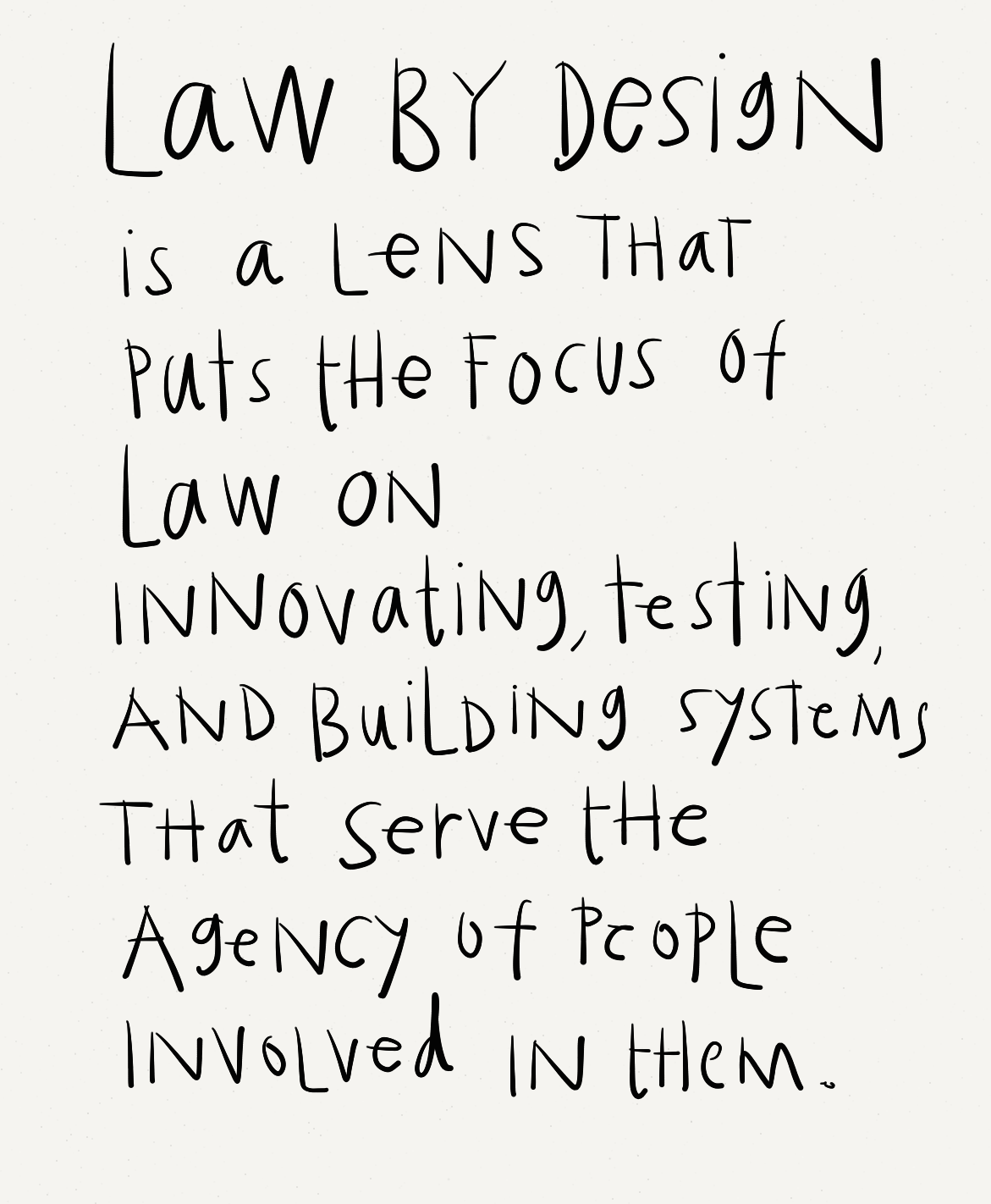Law By Design a lens on the user