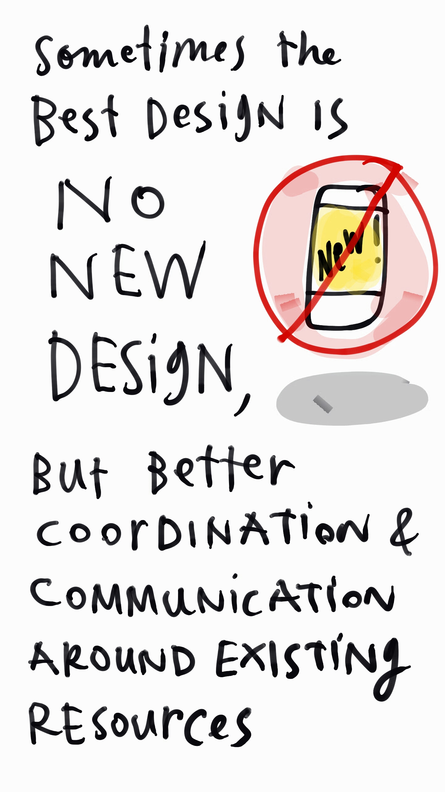 The Best Design is No New Design